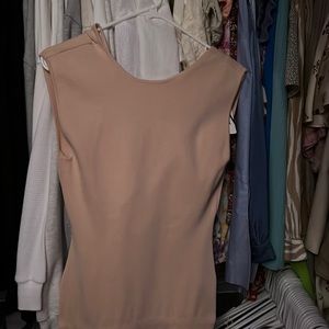 Zara nude sweater midi dress US size L